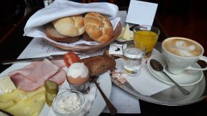 Breakfast in Cafe Louvre